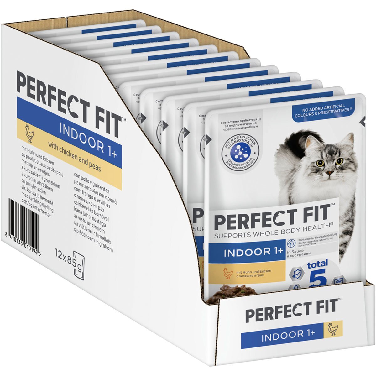 Perfect Fit Katzenfutter Indoor mit Huhn & Erbsen 12x85g von Perfect Fit