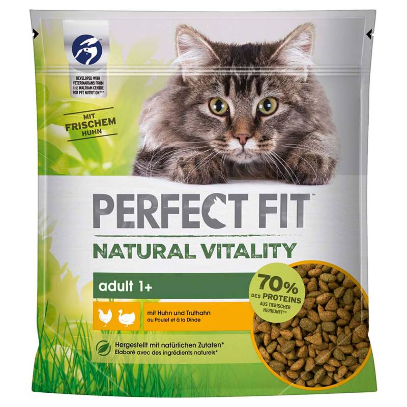 Perfect Fit Natural Vitality Adult 1+ Huhn und Truthahn - Sparpaket: 6 x 650 g von Perfect Fit