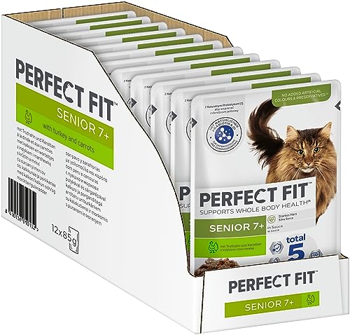 PERFECT FIT™ Katze Portionsbeutel Senior mit Truthahn und Karotten 12 x 85g von Perfect Fit