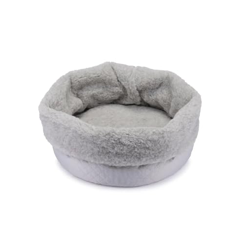 Perfect Wool Haustierbett aus Wolle für Hunde und Katzen, 50 cm, Woolmark-Zertifikat (grau) von Perfect Wool