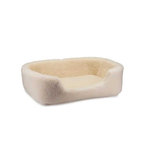 Perfect Wool Haustierbett aus Wolle. Warmes Bett für Hunde und Katzen aus Merinowolle (Natural) von Perfect Wool