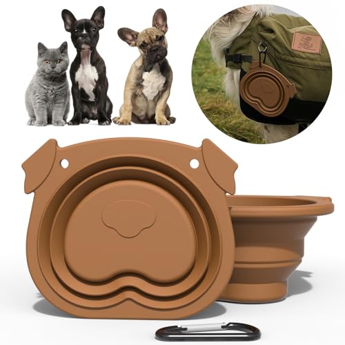 PerfektSIS Faltbarer Reisenapf Hund Reise Wassernapf, Tragbarer Fressnapf 600ML Silikon Trinkschale Hundenäpfe, Reise Futternapf für Outdoor Camping Wandern PerfektSIS Faltbarer Reisenapf Hund Reise Wassernapf, Tragbarer Fressnapf 600ML Silikon Trinkschale Hundenäpfe, Reise Futternapf für Outdoor Camping Wandern von PerfektSIS