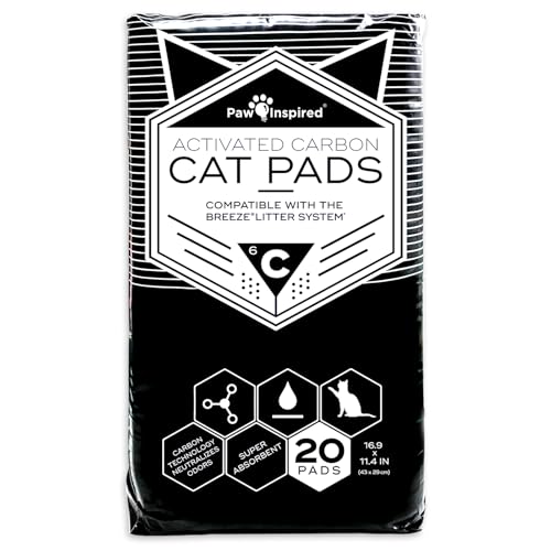 Paw Inspired Peritas Katzenunterlage, Kohlenstoffaktiviert, 20 Stück von Peritas