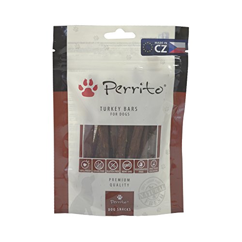 Perrito Hundeleckerlies Turkey Bars, 10er Pack (10 x 100 g) von Perrito