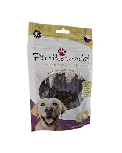 Perrito Snack Soft Duck Stripes 100g (Entenfleischstreifen, 100, Gramm) von Perrito