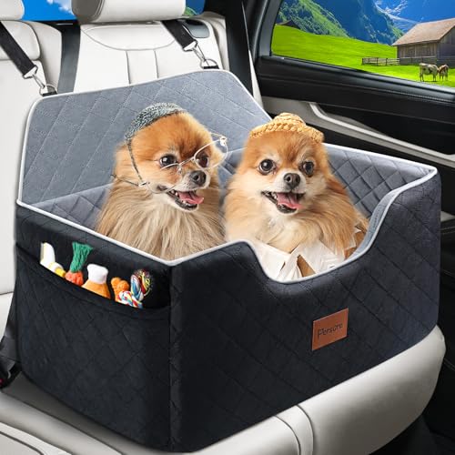 Persure Hunde-Autositz für große und mittelgroße Hunde, abnehmbarer, waschbarer Hunde-Sitz, Haustier-Reisebett mit Aufbewahrungstaschen und Sicherheitsgurt für Hunde, Schwarz, Größe L Persure Hunde-Autositz für große und mittelgroße Hunde, abnehmbarer, waschbarer Hunde-Sitz, Haustier-Reisebett mit Aufbewahrungstaschen und Sicherheitsgurt für Hunde, Schwarz, Größe L von Persure