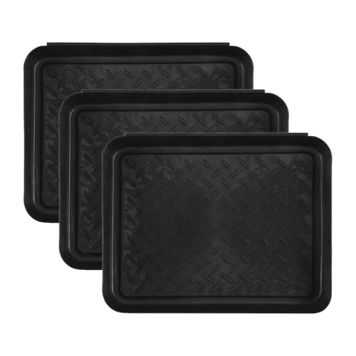 Pesfehhy 3 Stücke Boot Tray Hoch Leistungs Schuh Matten Schalen, Aufbewahrungs Schale, Hunde Napf- oder Katzen Schalen Matten Trap Mud zum Schutz des Bodens 13.7X10.8 Pesfehhy 3 Stücke Boot Tray Hoch Leistungs Schuh Matten Schalen, Aufbewahrungs Schale, Hunde Napf- oder Katzen Schalen Matten Trap Mud zum Schutz des Bodens 13.7X10.8 von Pesfehhy