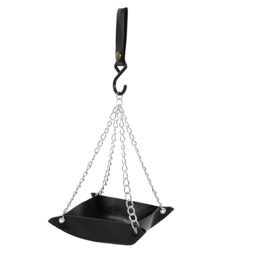 Pesfehhy Vogelfutterschale zum Aufhängen, Vogeltränkeschale, Vogelfutterspender für Den Garten, für die Terrasse, zum Aufhängen, Langlebig, Schwarz Pesfehhy Vogelfutterschale zum Aufhängen, Vogeltränkeschale, Vogelfutterspender für Den Garten, für die Terrasse, zum Aufhängen, Langlebig, Schwarz von Pesfehhy