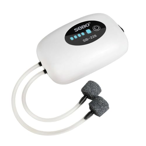 Pesfehhy Wiederaufladbare Sauerstoffpumpe, Tragbare Sauerstoffpumpe für die Fischzucht, Kleiner Oxygenator zum Angeln Pesfehhy Wiederaufladbare Sauerstoffpumpe, Tragbare Sauerstoffpumpe für die Fischzucht, Kleiner Oxygenator zum Angeln von Pesfehhy
