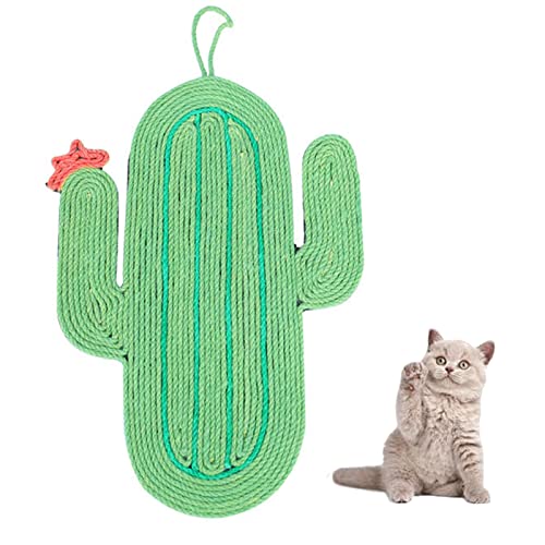 Pesine Wand Hängen Scratcher Kreative Kratzen Matte Kaktus Geformt Kratzen Bord für Katzen Kätzchen von Pesine
