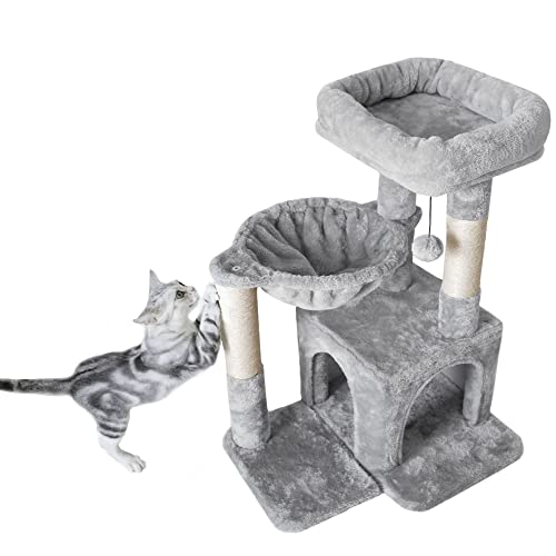 Pesofer Kratzbaum Katzenturm klein mit Sisal Kratzbaum Tiefer Korb Hellgrau Pesofer Kratzbaum Katzenturm klein mit Sisal Kratzbaum Tiefer Korb Hellgrau von Pesofer