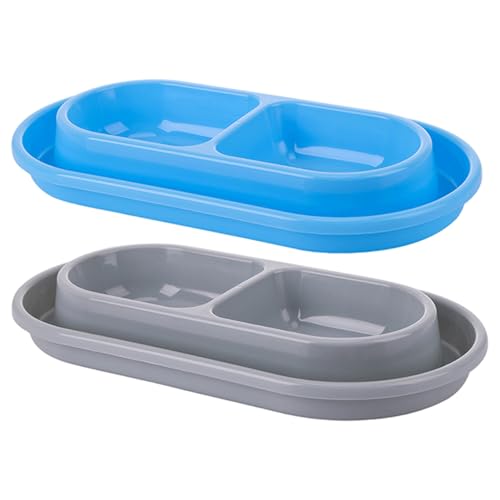 2pcs Ant Proof Cat Food -Schalen Doppelschale Ant Proof Hundeschale Nicht -Plastik -Kunststoff -Futtermittel 10.8x5, 9x1, 4 Zoll von Pesoncarl