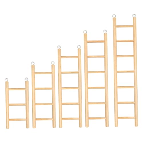 5pcs Vogelleiter, 3/4/5/6/7 Stiefvogelleiter für Käfig, Holzkäfig mit Verbindungshaken, Mehrzweck-Spielzeug für Hamster, Shotetet 5pcs Vogelleiter, 3/4/5/6/7 Stiefvogelleiter für Käfig, Holzkäfig mit Verbindungshaken, Mehrzweck-Spielzeug für Hamster, Shotetet von Pesoncarl