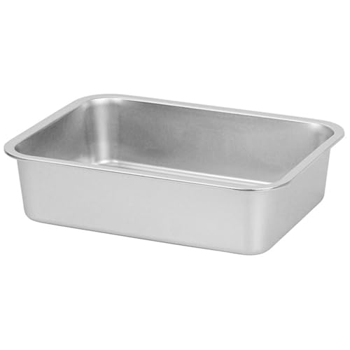 Edelstahl-Katzentoilette, 16x12 x 4 Zoll rostof und leicht zu reinigendem Hoch-Seiten-Katzentoilettenbox, spritzsichere und Nicht stehende Haustierversorgungen für Kätzchen, Kitty, Kaninchen Edelstahl-Katzentoilette, 16x12 x 4 Zoll rostof und leicht zu reinigendem Hoch-Seiten-Katzentoilettenbox, spritzsichere und Nicht stehende Haustierversorgungen für Kätzchen, Kitty, Kaninchen von Pesoncarl