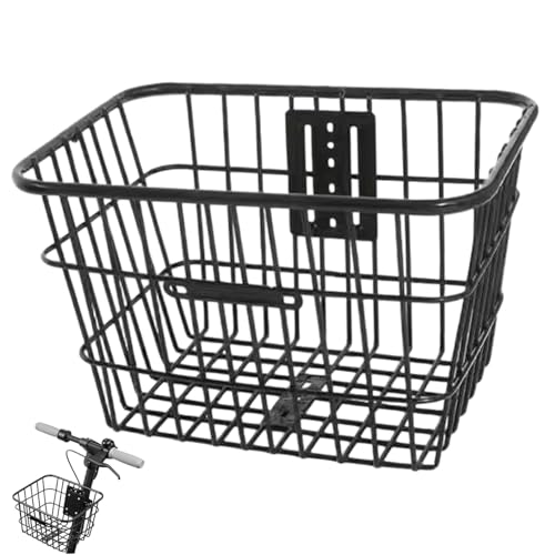 Fahrradkorb, vordere/hintere Blatt Metalldrahtbike Bike Großkapazität Abnehmbar, um Hunde, Haustiere, Lebensmittel, 12 x 9 x 10 Zoll zu tragen Fahrradkorb, vordere/hintere Blatt Metalldrahtbike Bike Großkapazität Abnehmbar, um Hunde, Haustiere, Lebensmittel, 12 x 9 x 10 Zoll zu tragen von Pesoncarl