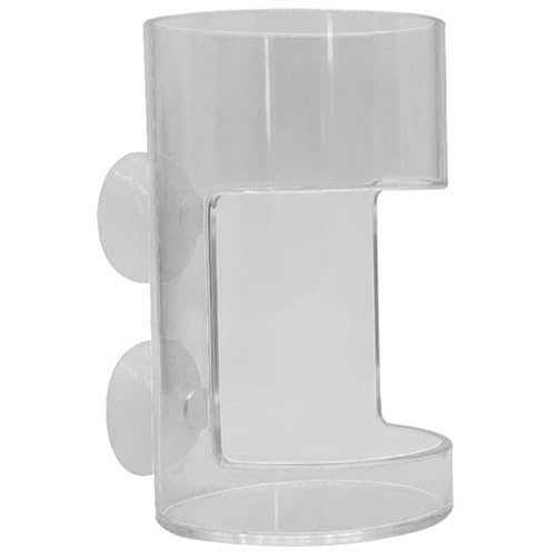 Fischröhrchen, ortsspezifische 2x4-Zoll-Fischfutterfuttermittel mit Saugnäpfeln, zylindrischem klarem, glattem und stabilem Plastikaquarium Fischröhrchen, ortsspezifische 2x4-Zoll-Fischfutterfuttermittel mit Saugnäpfeln, zylindrischem klarem, glattem und stabilem Plastikaquarium von Pesoncarl