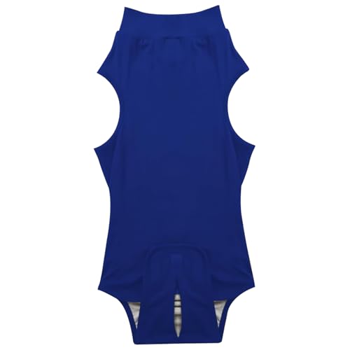 Hundechirurgie Erholung Anzug Anti leck weich atmungsaktiver Hunde Neutraler Genesung Anzug 3 Größe Waschbar Flexible beschleunigte Blaue chirurgische Onesie für Hunde (en) von Pesoncarl