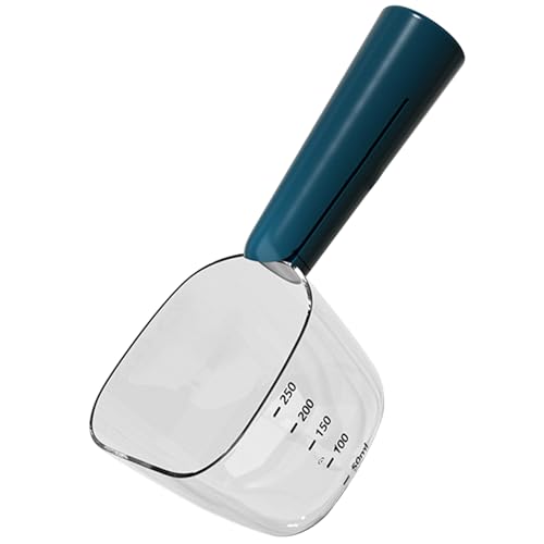 Hundefutter Messbecher mit Skala, genaues Haustierfutter Schaufel mit Hundefutterbeutelklammern, multifunktionaler ABS Katzenfutterlöffel für Innen, Fahrt im Freien, Blau Hundefutter Messbecher mit Skala, genaues Haustierfutter Schaufel mit Hundefutterbeutelklammern, multifunktionaler ABS Katzenfutterlöffel für Innen, Fahrt im Freien, Blau von Pesoncarl