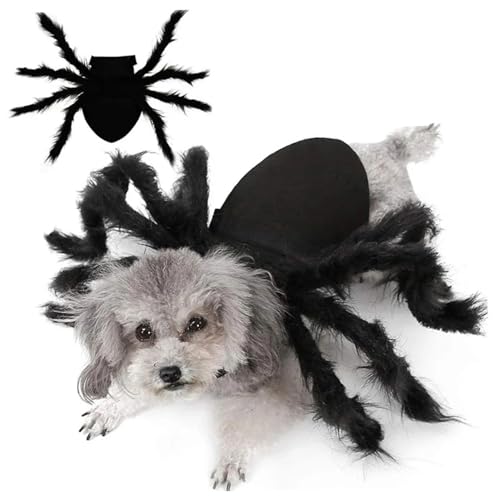 Hundespinnenkostüm, gruselige Pelzhund -Halloween -Kostüm, einstellbare Kostüme von Kostümen, Katzen -Outfit für Halloween -Party, Maskerade, Fotoshootings, m von Pesoncarl
