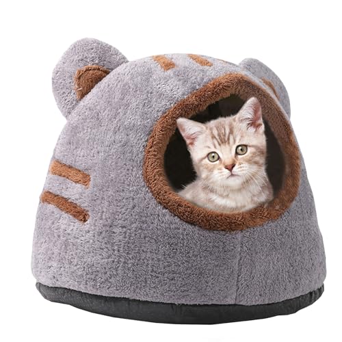 Pesoncarl Katzenbetthöhle, Katzenplatz, bedecktes Katzenbett warm abnehmbares Katzenhaus innen mit gepolstertem Kissen halbvergängliche Katzenbetten für Innenkatzen Flauschiger Bärenkopfkätzchen Bett Pesoncarl Katzenbetthöhle, Katzenplatz, bedecktes Katzenbett warm abnehmbares Katzenhaus innen mit gepolstertem Kissen halbvergängliche Katzenbetten für Innenkatzen Flauschiger Bärenkopfkätzchen Bett von Pesoncarl