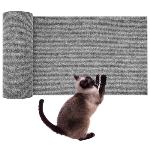 Katzenkratzermatte Trimmbares Klettern Katzenkratzer Selbstklebender Katzen-Katzen-Wandkratzer für Baumregale Couch Möbel Beschützer hellgrau 78,7 * 15,8 Zoll, Kratzerpolster Katzenkratzermatte Trimmbares Klettern Katzenkratzer Selbstklebender Katzen-Katzen-Wandkratzer für Baumregale Couch Möbel Beschützer hellgrau 78,7 * 15,8 Zoll, Kratzerpolster von Pesoncarl