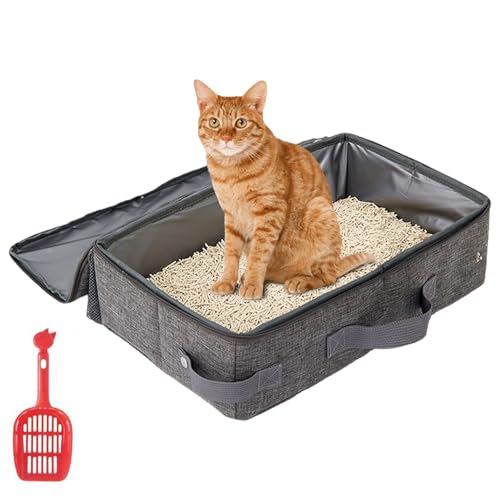 Katzentoilette, Katzenratschachtel, 14x18x4 wasserdichtes Oxford-Stoff-Reisekasten mit Reißverschlussdeck Katzentoilette, Katzenratschachtel, 14x18x4 wasserdichtes Oxford-Stoff-Reisekasten mit Reißverschlussdeck von Pesoncarl