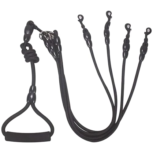Multi -Griff -Hundeleine 360 ° Dreh 4 in 1 Haustier Walking Multi -Hunde -Leine mit gepolstertem Griff abnehmbar für Haustier Walking and Training Lover Multi -Griff -Hundeleine 360 ° Dreh 4 in 1 Haustier Walking Multi -Hunde -Leine mit gepolstertem Griff abnehmbar für Haustier Walking and Training Lover von Pesoncarl
