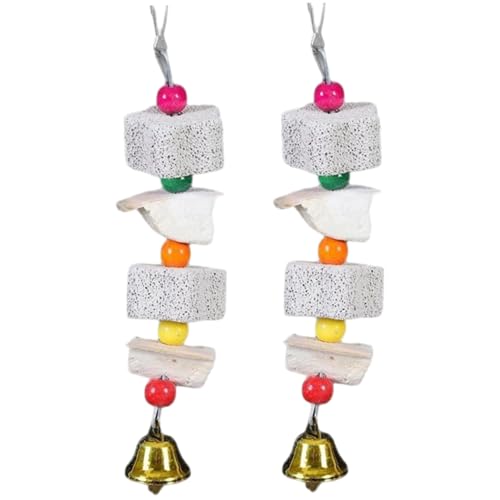 Pesoncarl 2pcs Papageienspielzeug, 7, 3 Zoll Cuttlebone Vogelschnabel Schleifstein mit Pesoncarl 2pcs Papageienspielzeug, 7, 3 Zoll Cuttlebone Vogelschnabel Schleifstein mit von Pesoncarl