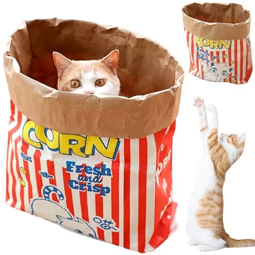 Pesoncarl Cat Crinkle Sack, 29, 5 x 13, 8 Zoll interaktiver und Faltbarer Katzensack, tragbare Cartoon -Kraftpapiertüten für alle Lebensphasen Pesoncarl Cat Crinkle Sack, 29, 5 x 13, 8 Zoll interaktiver und Faltbarer Katzensack, tragbare Cartoon -Kraftpapiertüten für alle Lebensphasen von Pesoncarl