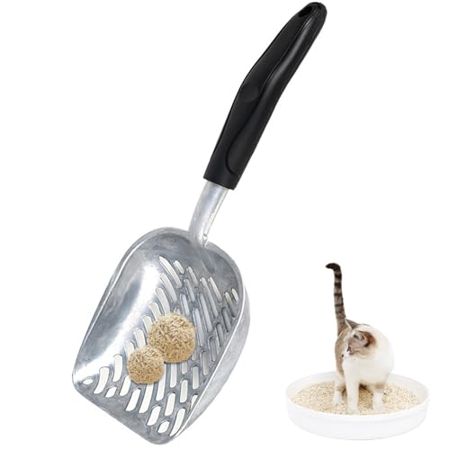 Pesoncarl Katzenstreu Schaufel, 0,5 cm feiner Netzstreu Scoop, 14 x 5 x 2 Zoll großer Katzenstreu Schaufel, einfache Wäsche mit Nicht Stick Aluminiumlegierung Katzenstreu Scoop mit hängenden Loch Pesoncarl Katzenstreu Schaufel, 0,5 cm feiner Netzstreu Scoop, 14 x 5 x 2 Zoll großer Katzenstreu Schaufel, einfache Wäsche mit Nicht Stick Aluminiumlegierung Katzenstreu Scoop mit hängenden Loch von Pesoncarl