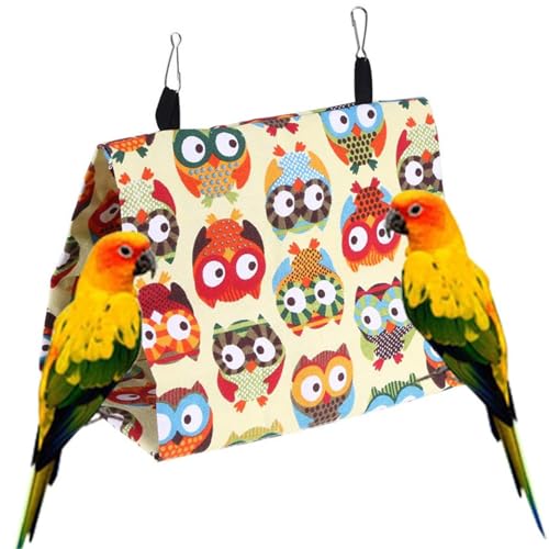 Pesoncarl Vogelhängematte 10x6x7 Zoll bequem und weiches Vogel Nest Hängende Sittich Nest Waschableer für Käfig Haustier Spiel und Schlafmittel Käfigzubehör von Pesoncarl
