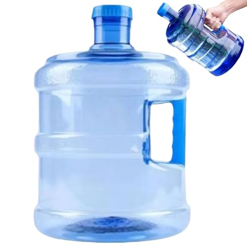 Wasserspender Flasche 7, 5 -l -Lebensmittelqualität Haustier Wasserbehälter transparenter Tank mit tragbarem Griff und Deckel für Camping, Picknick, BBQ, Outdoor von Pesoncarl