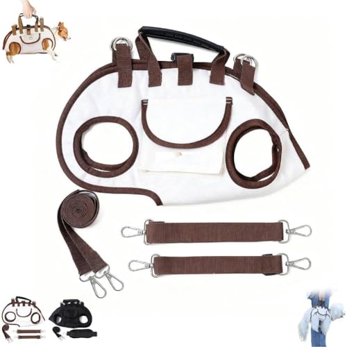 Snuggle Tragetasche, verstellbares Ganzkörper-Hebegeschirr für kleine Hunde und Katzen, Crossbody-Haustier-Tragetasche, tragbar, verstellbar, atmungsaktiv, mit freihändiger Schulter- und Snuggle Tragetasche, verstellbares Ganzkörper-Hebegeschirr für kleine Hunde und Katzen, Crossbody-Haustier-Tragetasche, tragbar, verstellbar, atmungsaktiv, mit freihändiger Schulter- und von Pessrrtewg