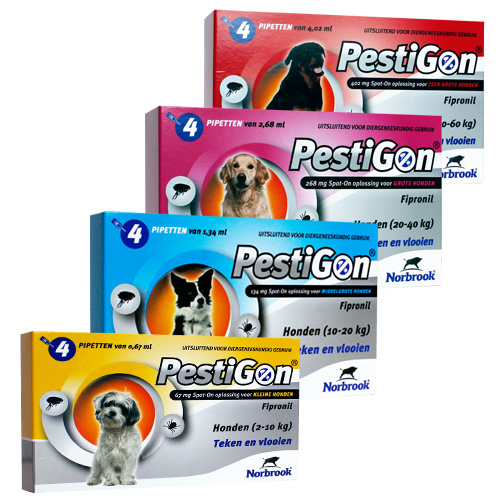 Pestigon Spot-on Hund - 10 - 20 kg - 4 x 1,34 ml von Pestigon