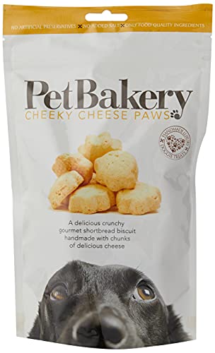 Pet Bakery Cheeky Käse-Pfoten Hunde Snacks (190g) (kann variieren) von Pet Bakery