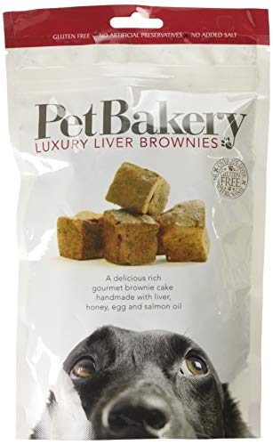 Pet Bakery Luxury Leber Brownies Hunde Snacks (190g) (kann variieren) von Pet Bakery