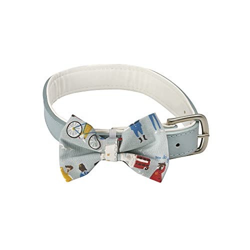 Cath Kidston Hundehalsband mit Fliege, verstellbar, Leder, mit Baumwoll-Fliege, 26-32 cm Cath Kidston Hundehalsband mit Fliege, verstellbar, Leder, mit Baumwoll-Fliege, 26-32 cm von Pet Brands