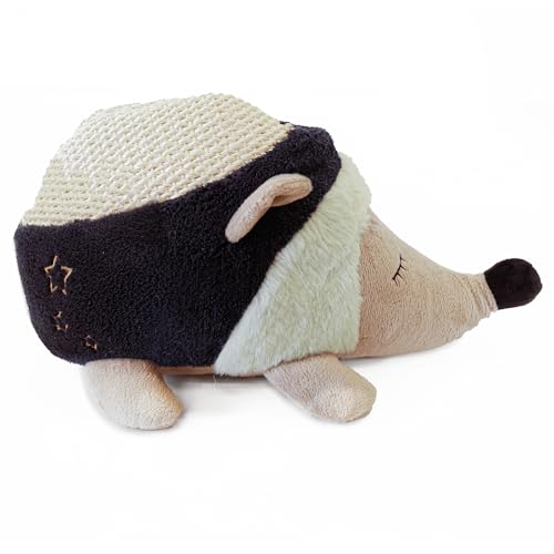 Hegdehog Katzenkratzer, 2-in-1 Interaktives Katzenspiel, Langeweile, Löse-Kätzchen, Kratzspielzeug, weiches Plüsch, beruhigendes Kuscheltier für Katzen, Marineblau/Grün/Grau, 30 x 13 x 15 cm von Pet Brands