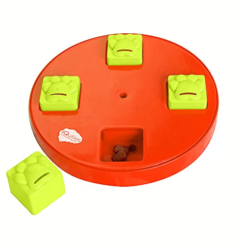 Iquities Hunde-Puzzle-Futterstation, langlebig, interaktives Hundespielzeug, Leckerli-Spender für Hunde von Pet Brands