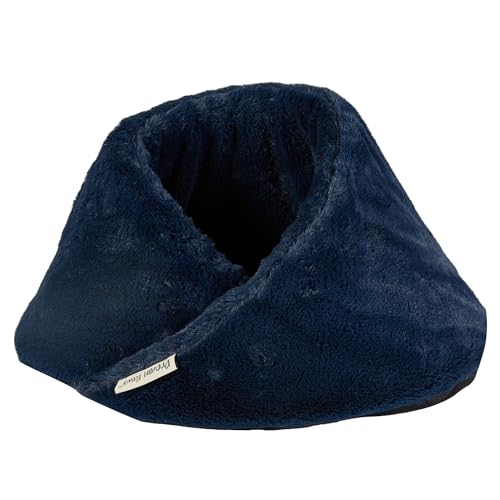 Katzenhöhle, gemütliches Iglu-Versteck für Katzen, beruhigendes Fleece, gemütlich, gemütlich, platzsparend, maschinenwaschbar, rutschfest, 45 x 28 x 25 cm von Pet Brands