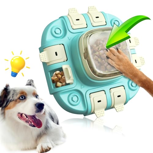 Pet Deluxe Hunde-Puzzle-Spielzeug 2 Stufen, Hundeleckerlis Futterpuzzles Feeder für langsames Essen, IQ-Training, Angstlinderung, psychische Bereicherung, interaktives Futterspiel Spielzeug für alle Pet Deluxe Hunde-Puzzle-Spielzeug 2 Stufen, Hundeleckerlis Futterpuzzles Feeder für langsames Essen, IQ-Training, Angstlinderung, psychische Bereicherung, interaktives Futterspiel Spielzeug für alle von Pet Deluxe