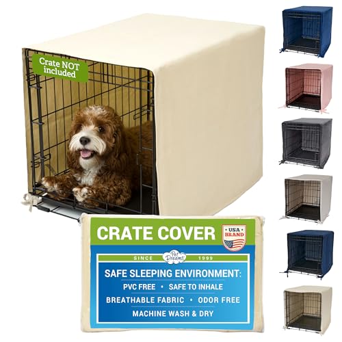 Pet Dreams Hundekäfigabdeckung, atmungsaktiv, Hundehüttenabdeckung, Einzeltür, Hundekäfigabdeckungen für Hundekäfige, Stoffhundekäfigabdeckungen (Passt für iCrates 18, 24, 30, 36, 42, 48 Zoll) Pet Dreams Hundekäfigabdeckung, atmungsaktiv, Hundehüttenabdeckung, Einzeltür, Hundekäfigabdeckungen für Hundekäfige, Stoffhundekäfigabdeckungen (Passt für iCrates 18, 24, 30, 36, 42, 48 Zoll) von Pet Dreams