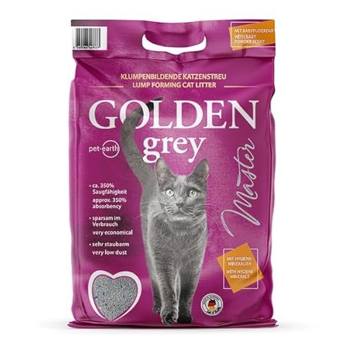 Golden Grey Master 2x14kg Babypuderduft + Silikat für Katzenbesitzer, Deutschland - Katzenstreu Golden Grey Master 2x14kg Babypuderduft + Silikat für Katzenbesitzer, Deutschland - Katzenstreu von Golden Grey