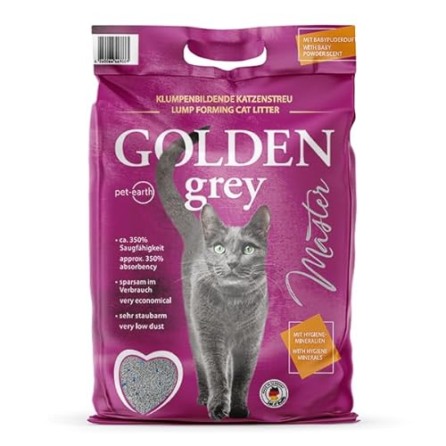 Golden Grey Master fein 2x14kg babypuderduft + Silikat von Golden Grey