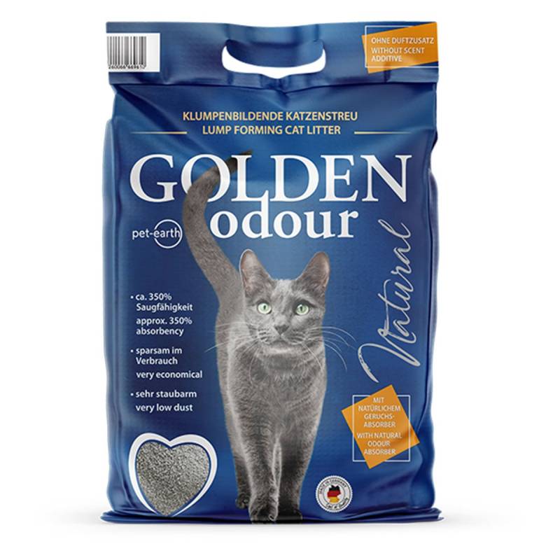 Golden Odour Natural Katzenstreu ohne Duftzusatz 14kg von Pet-Earth