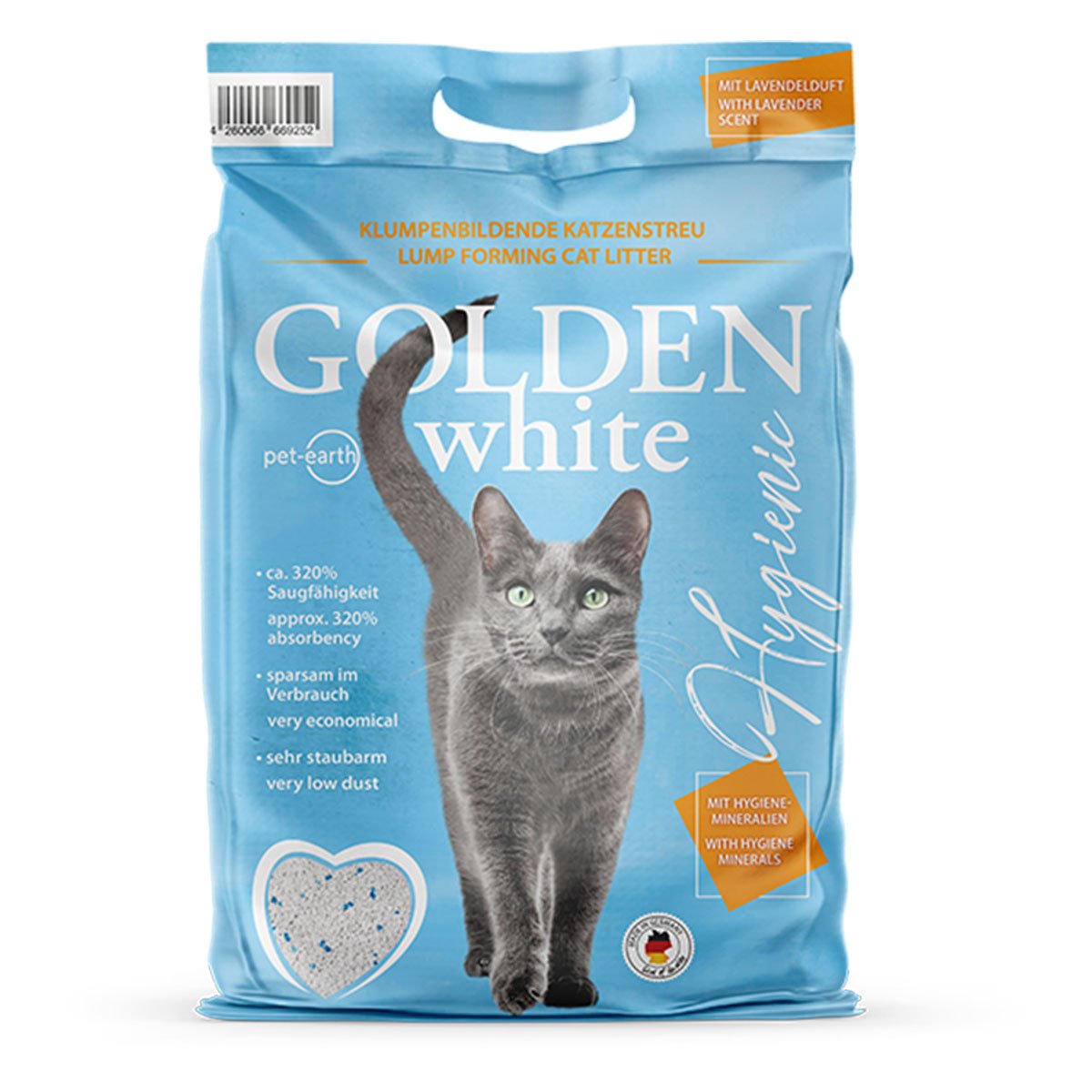 Golden White mit Lavendelduft 14kg von Pet-Earth