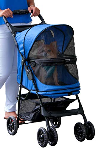 Umi Pet Gear 02702 Happy Trails Buggy zum Transport von Hunden/Vierbeinern, ohne Reißverschluss, bis 15.9 kg, Saphirblau von Pet Gear