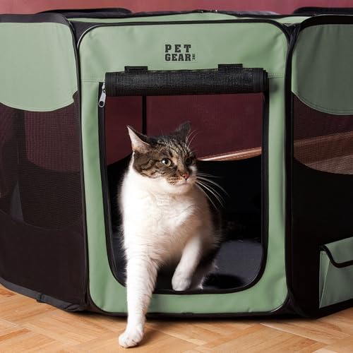 Pet Gear Achteckiger Haustiergehege mit abnehmbarem Oberteil, Indoor/Outdoor, Weide Pet Gear Achteckiger Haustiergehege mit abnehmbarem Oberteil, Indoor/Outdoor, Weide von Pet Gear
