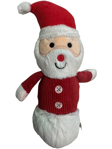 Interaktives Plüsch-Kauspielzeug für Hunde, quietschend, Weihnachtsmann, Schneemann, Rentier, Pinguin, Truthahn, weiches Naturkord, gefülltes Hunde-Spielzeug, Geschenk (Weihnachtsmann/Rot) Interaktives Plüsch-Kauspielzeug für Hunde, quietschend, Weihnachtsmann, Schneemann, Rentier, Pinguin, Truthahn, weiches Naturkord, gefülltes Hunde-Spielzeug, Geschenk (Weihnachtsmann/Rot) von Pet Guru