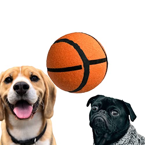 Pet Doggy Play Basketball & Fußball Design Hund Welpen Spielen Trainingsbälle für alle Hunde XL Größe 12,7 cm Bälle (Basketball) von Pet Guru
